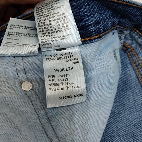 Levi's 550 Relaxed Fit Jeans W38 L29 High Rise 100% Cotton Denim Vintage Style - Picture 4 of 7